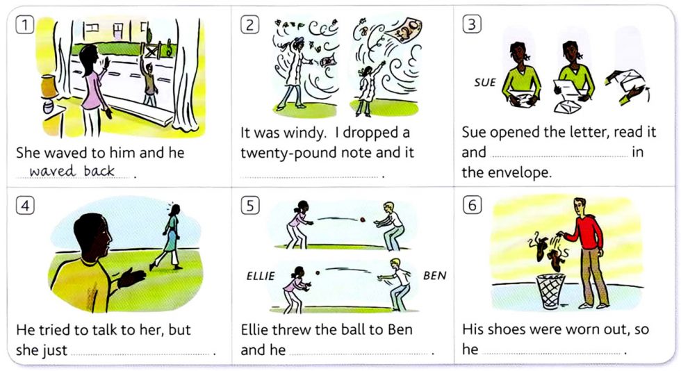English Grammar Exercises Phrasal verbs 9 away/back English